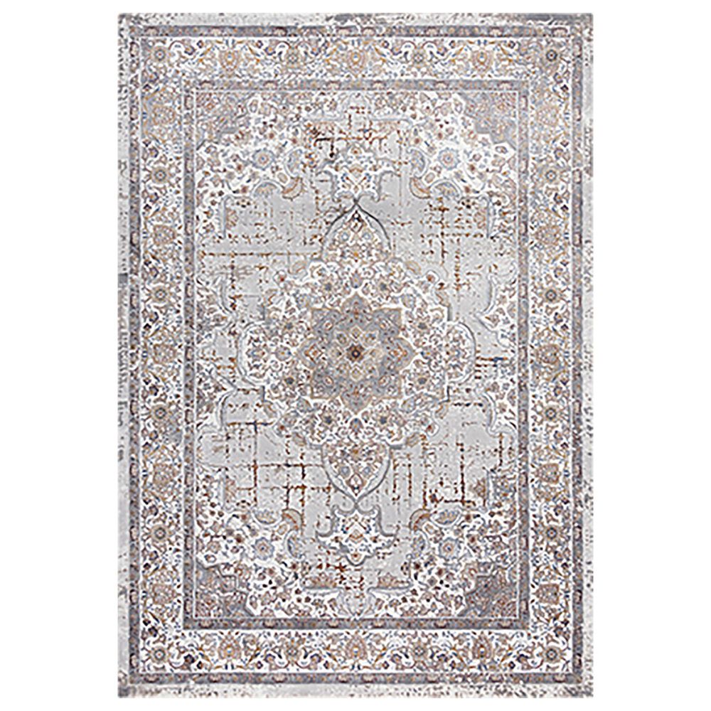 RIZZY Westchester 5"3" x 7"6" Gray and Multicolor Area Rug, , large