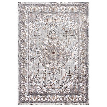 RIZZY Westchester 5"3" x 7"6" Gray and Multicolor Area Rug, , large