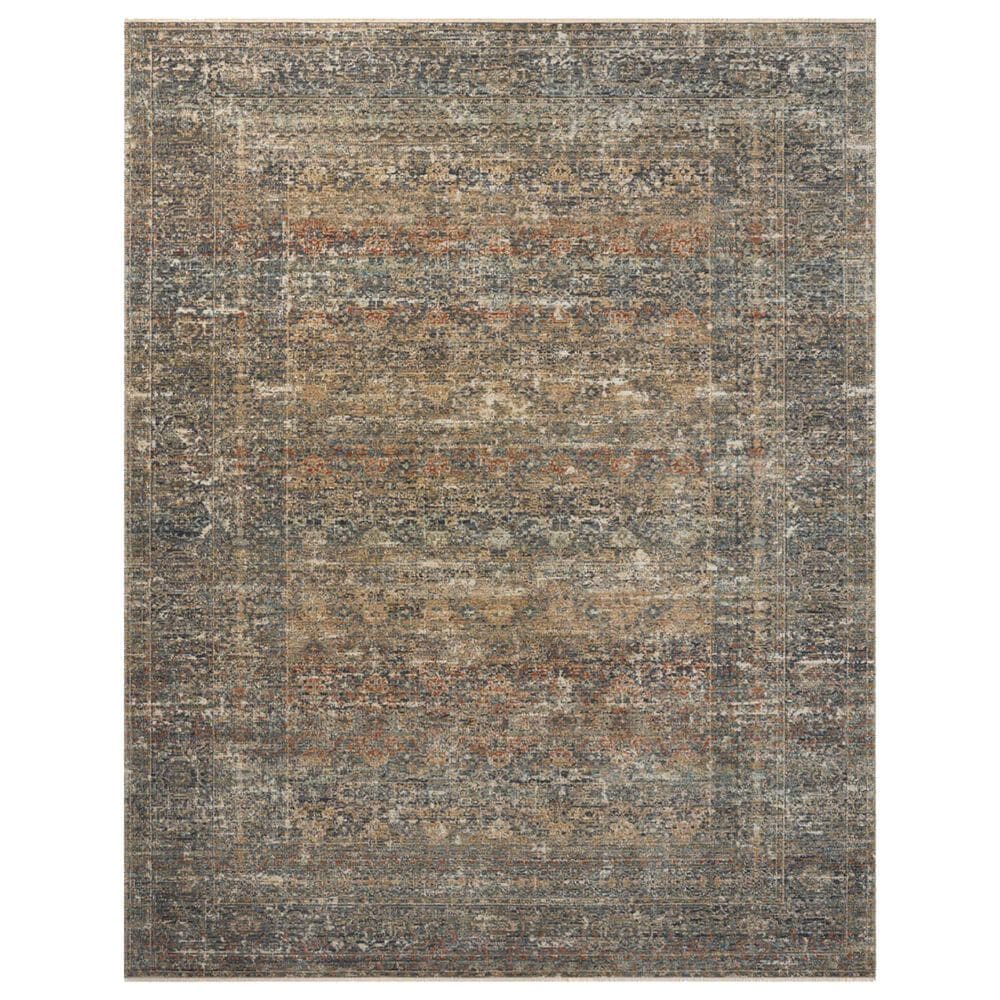 Loloi Heritage 10" Square Midnight and Multicolor Area Rug, , large