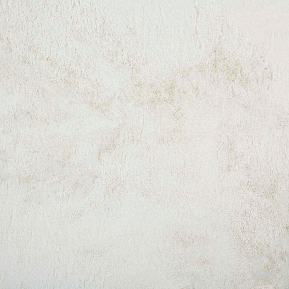 Feizy Rugs Luxe Velour White 3&#39; x 5&#39; Area Rug, , large