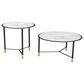 Zuo Modern Davis Coffee Table in Black, White, Black and Gold (Set of 2), , large