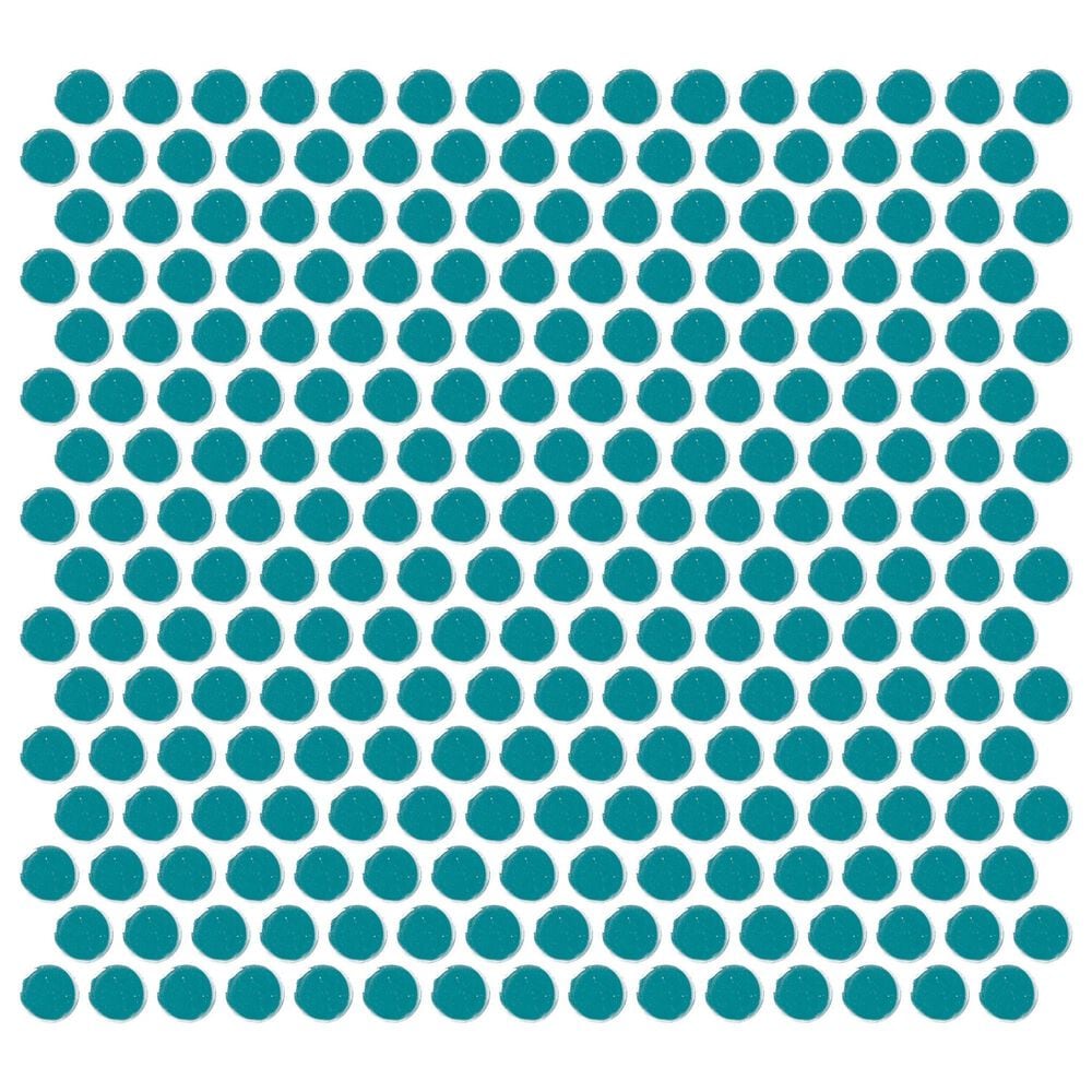 Dal-Tile Color Wheel Ocean Blue 13" x 11" Ceramic Mosaic Sheet, , large