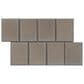 Emser Cuadro Fawn 4" x 5" on 9" x 14" Flat Porcelain Mosaic Sheet, , large