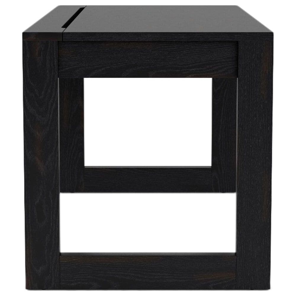 Riverside Furniture Westwood Dark Writing Desk in Ebony Whiskey Oak, , large