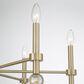 Savoy House Crescent 6-Light Chandelier in Noble Brass, , large