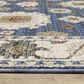 Oriental Weavers Hastings HA06Z Blue 3"10" x 5"5" Area Rug, , large