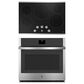 GE Appliances 2-Piece Kitchen Package with 30" Smart Built-In Convection Single Wall Oven and 30" Electric Cooktop in Stainless Steel, , large