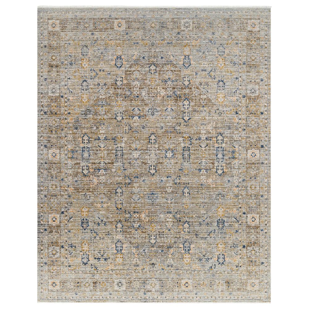 Surya Ren Taupe, Charcoal, Gray, Dark Brown and Medium Brown 7"10" x 10" Area Rug, , large