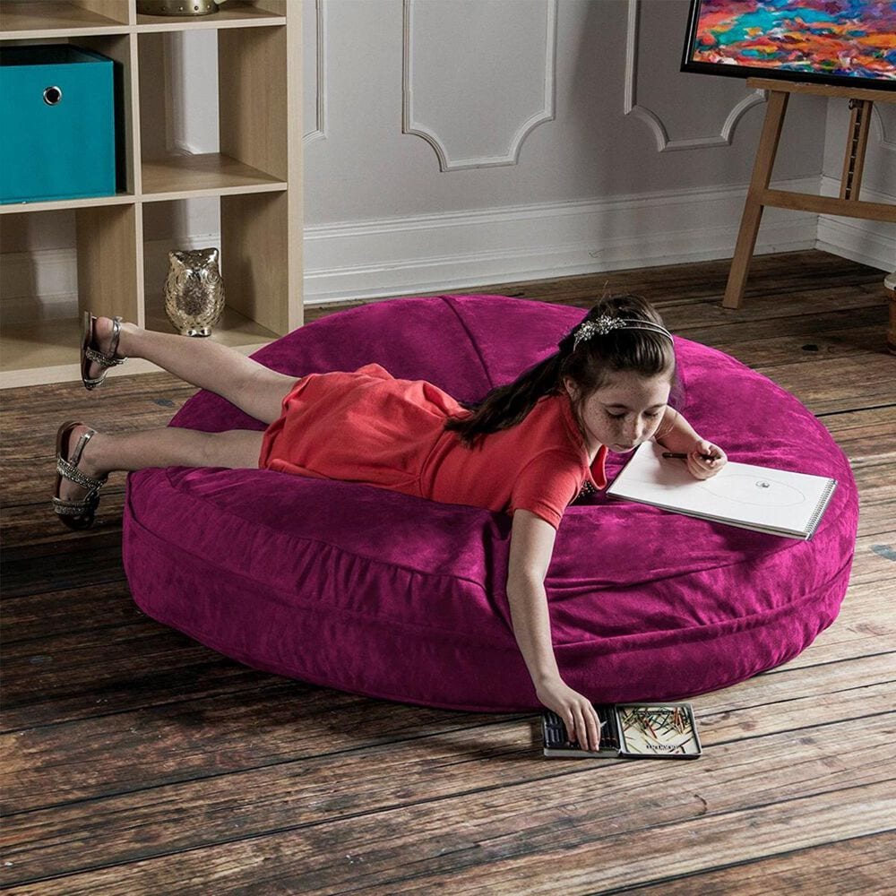 Jaxx 4&#39; Cocoon Kids Bean Bag in Fuchsia, , large