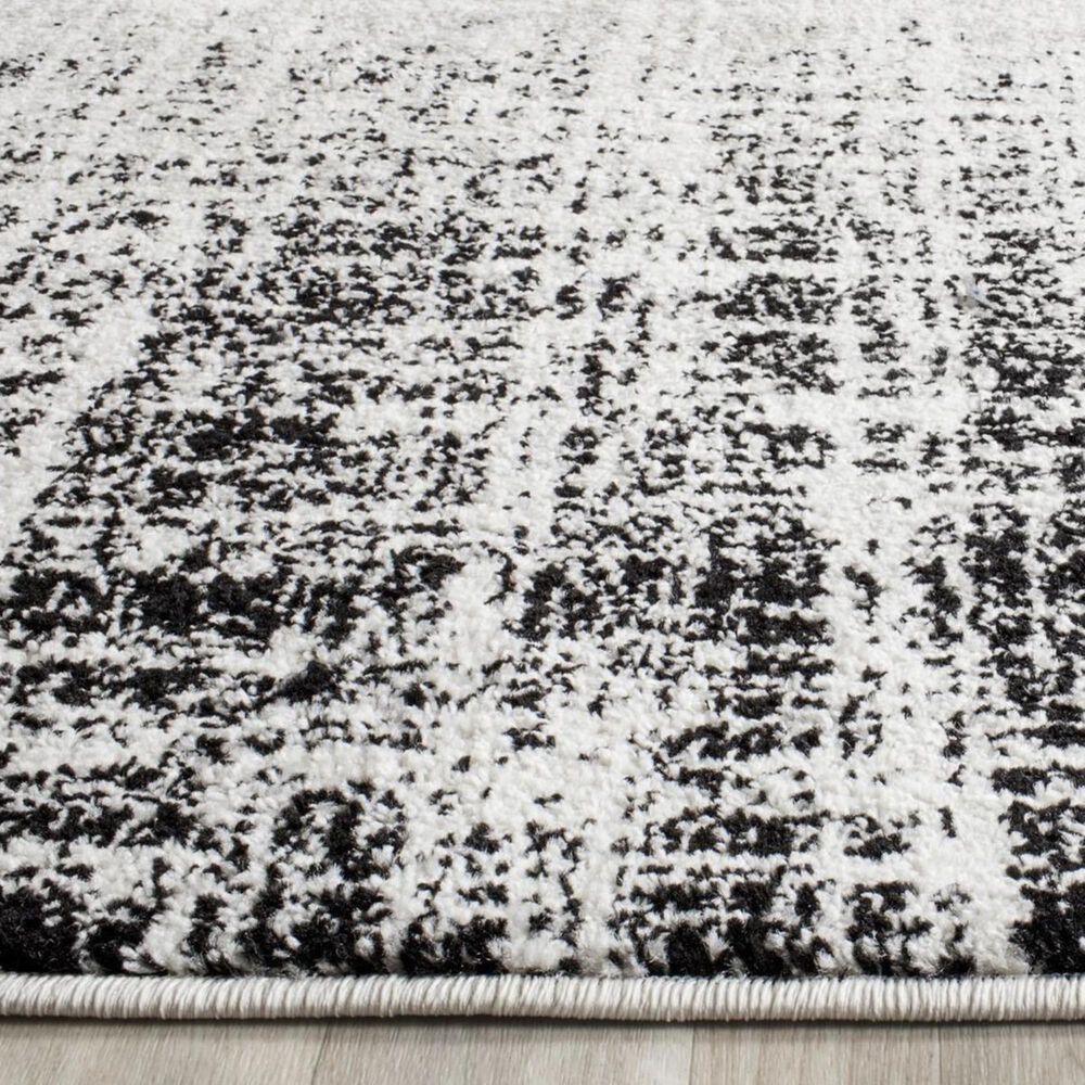 Safavieh Adirondack ADR116B 4' Square Ivory and Black Area Rug, , large