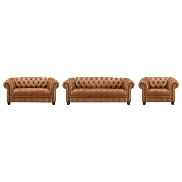 Hydeline York 3-Piece Stationary Living Room Set in Cienna Saddle, , large