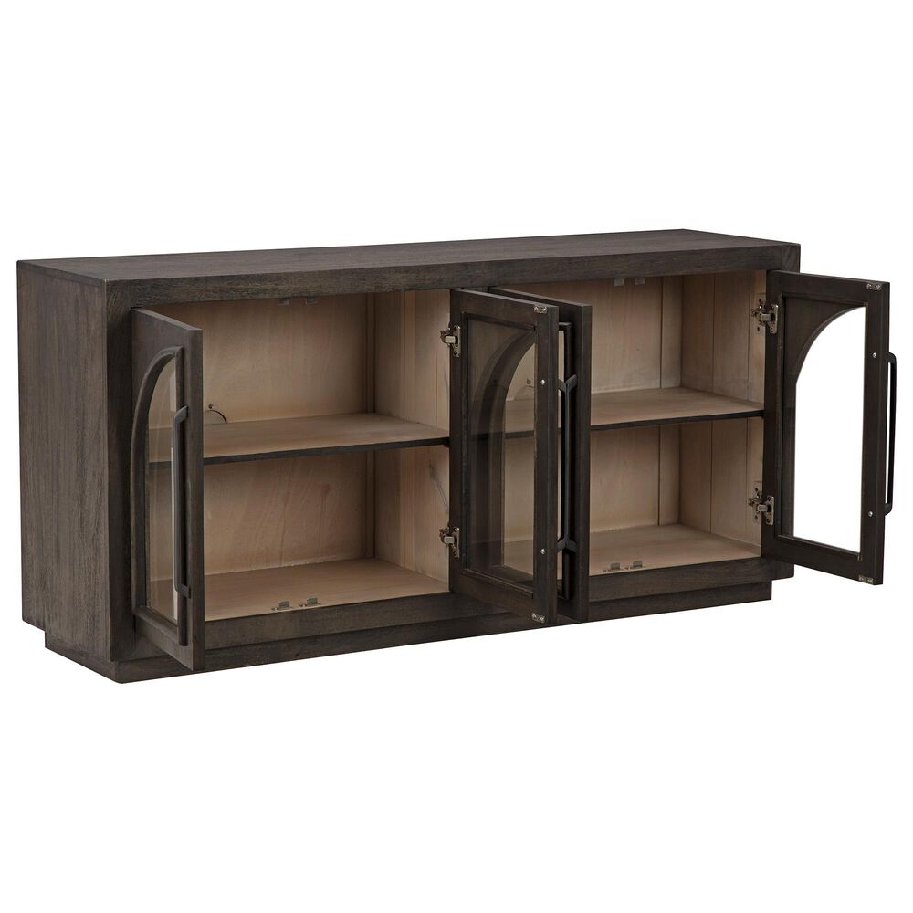 Ashley Dreley 62&quot; Accent Cabinet in Grayish Brown, , large