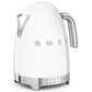 SMEG 1.7L Stainless Steel Retro Style Electric Kettle in White, , large