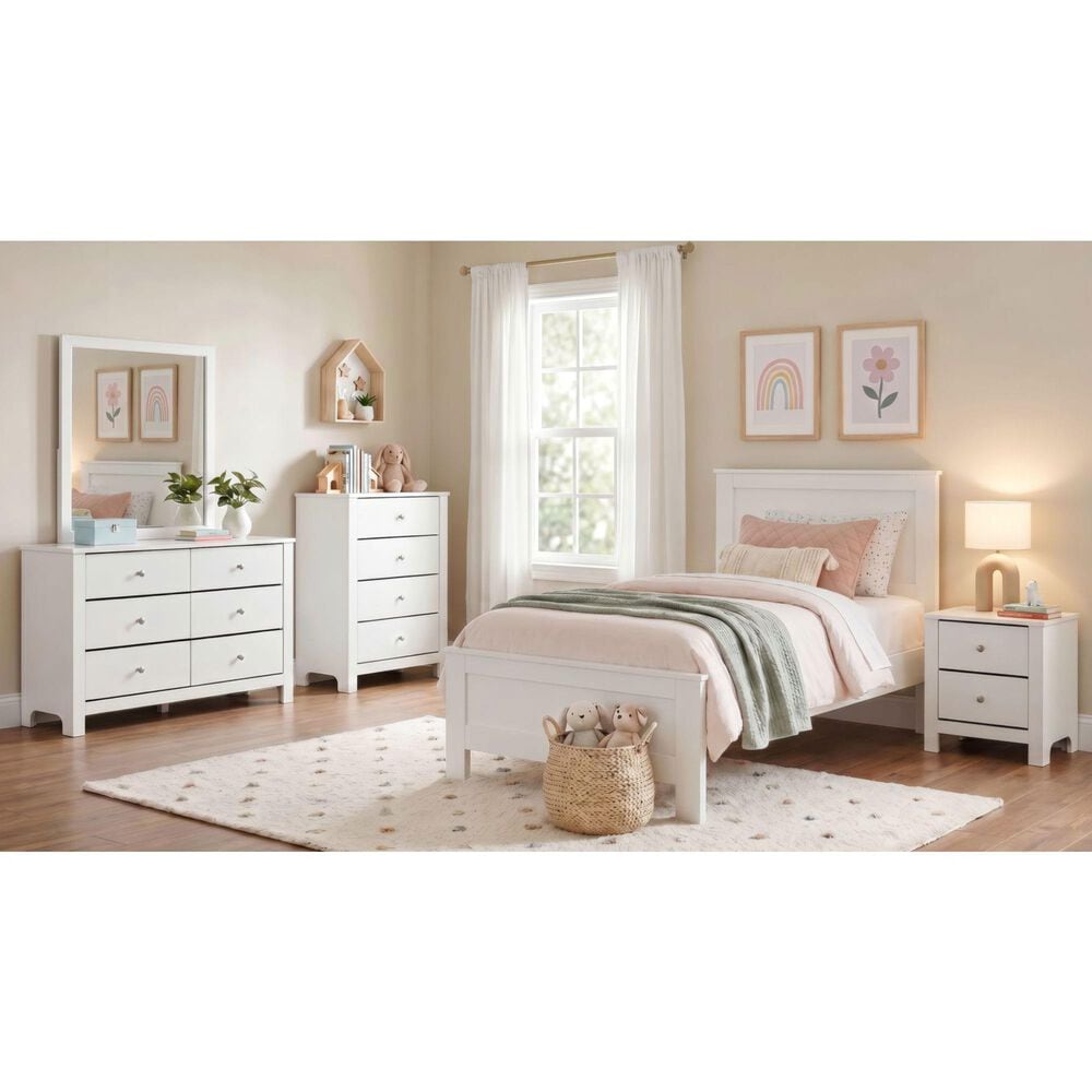 Mayberry Hill Sami Mirror in White, , large