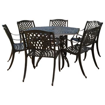 Noble House San Diego 7-Piece Patio Dining Set in Antique Matte Black, , large