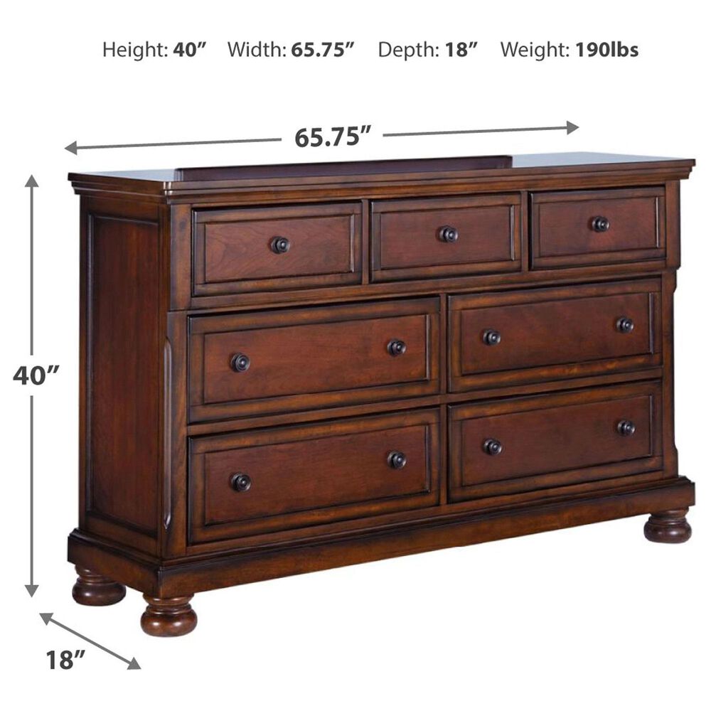 Millenium Porter 4-Piece King Bedroom Set in Rustic Brown, , large