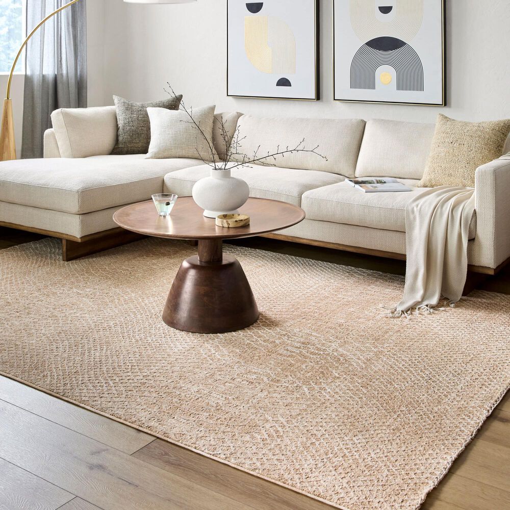 Surya Masterpiece MPC-2302 Beige, Tan and Medium Brown 9&#39; x 12&#39;2&quot; Area Rug, , large