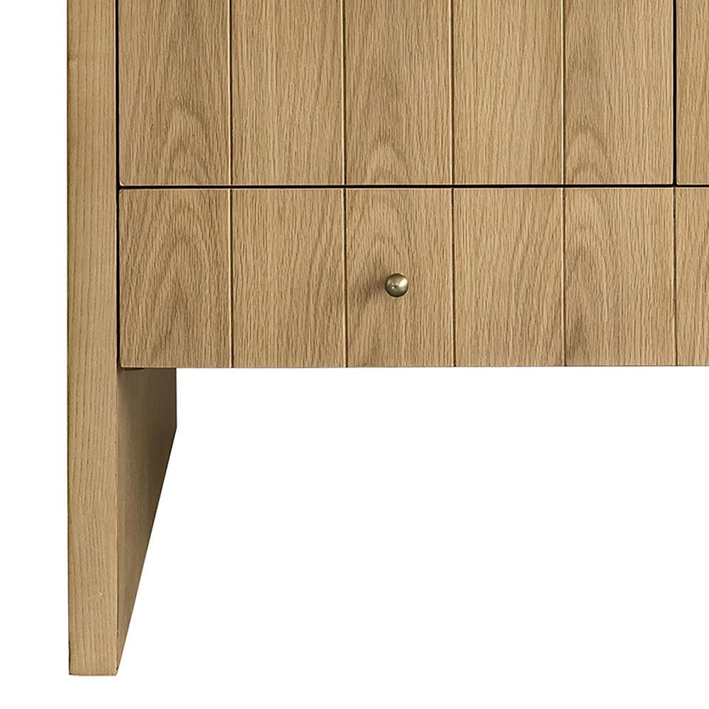 James Martin Vanities Hudson 36&quot; Single Bathroom Vanity in Light Natural Oak with 3 cm Eternal Jasmine Pearl Quartz Top and Rectangular Sink, , large