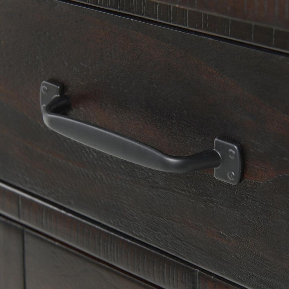 Forma &amp; Co Rustic Chairside Table in Espresso, , large