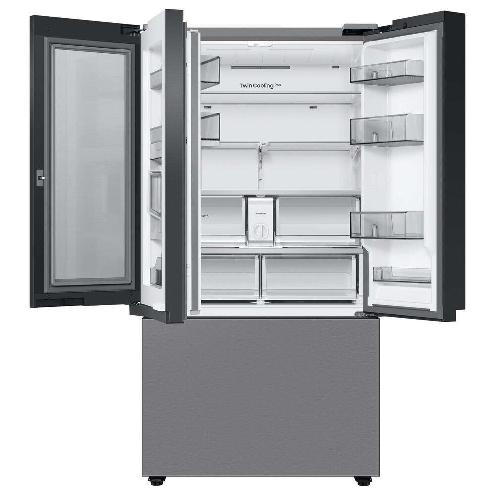 Samsung Bespoke Bespoke 24 Cu. Ft. French Door Refrigerator with Beverage Center - Stainless Steel Panels Included, , large