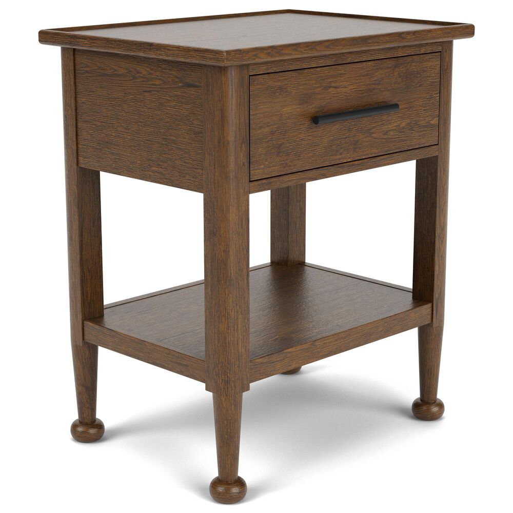 Riverside Furniture Calhoun 4-Piece Queen Panel Bedroom Set in Whiskey Oak, , large