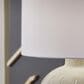 Ashley Calbert Poly Table Lamp in Warm Gray and Antiqued White, , large