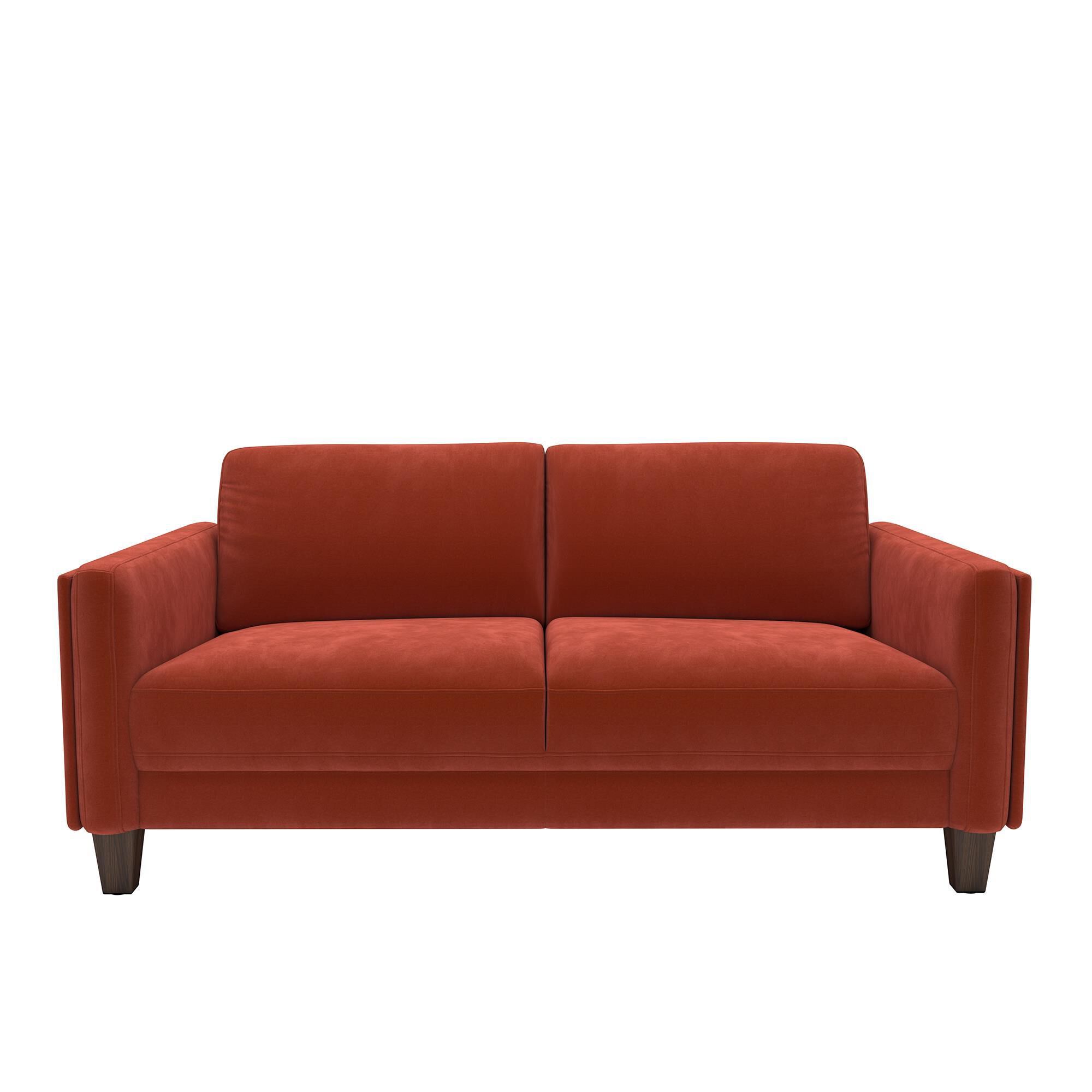 Burnt shop orange loveseat