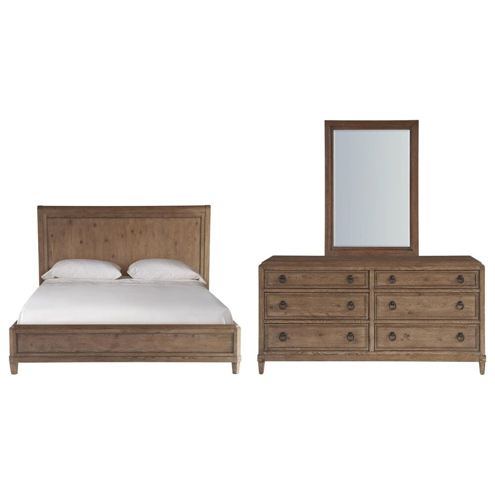 Universal Furniture Griffith Park 3-Piece King Panel Bedroom Set in Sienna, , large