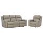 Ashley Lavenhorne Power Reclining Sofa and Recliner Set in Pebble, , large