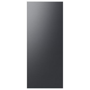 Samsung Bespoke 3-Door French Door Refrigerator Top Panel in Matte Black Steel, , large