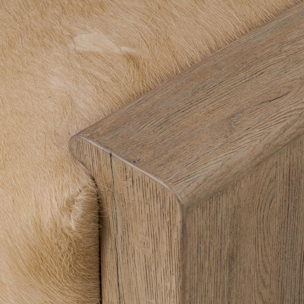 Four Hands Knox Accent Bench in Light Hair, , large