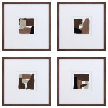 Slatehouse Richmond 24" x 24" Wall Art in Brown (Set of 4), , large