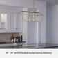 Hunter Laurel Ridge 6-Light Linear Chandelier in Alturas Gold, , large
