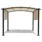 Sunwell Garden 10" x 10" Outdoor Flat/Arched Top Pergola in Beige, , large