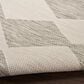 Nourison Positano Geometric Light Grey 7" x 10" Indoor/Outdoor Area Rug, , large