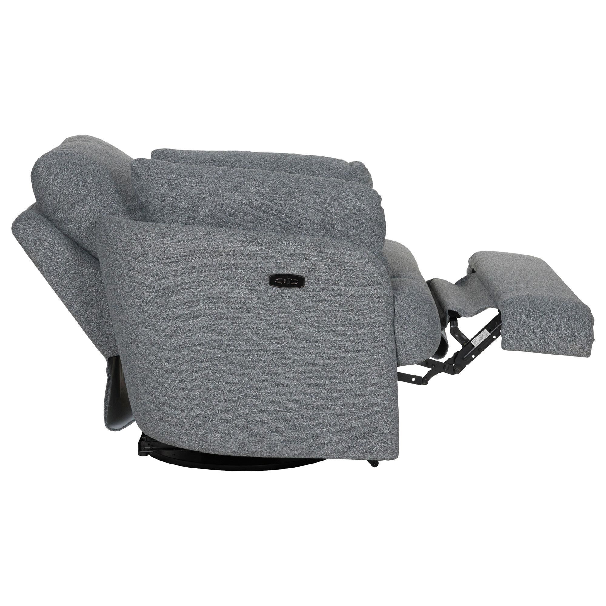 Ashley Alainmont Next-Gen Nuvella Power Swivel Recliner in Salt