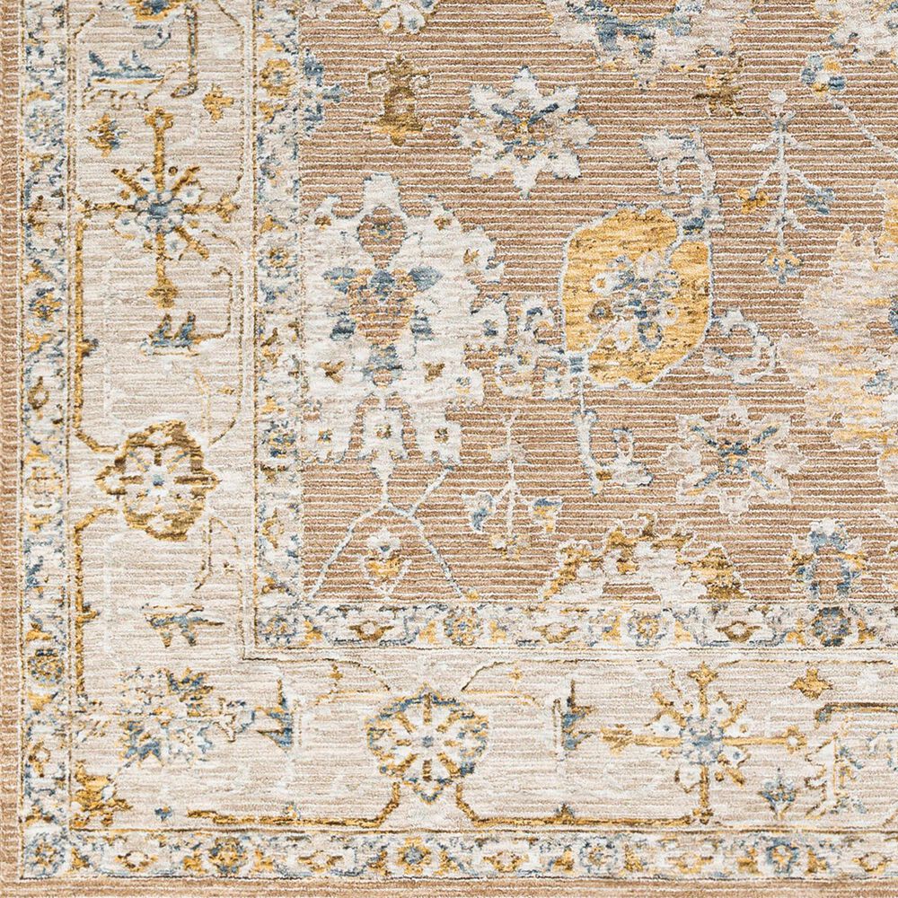 Surya Reina Tan, Light Brown, Light Gray, Cream, Denim, Mustard and Olive 2' x 2'11" Area Rug, , large