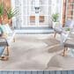 Safavieh Bermuda 8" x 10" Cream and Beige Indoor/Outdoor Area Performance Rug, , large