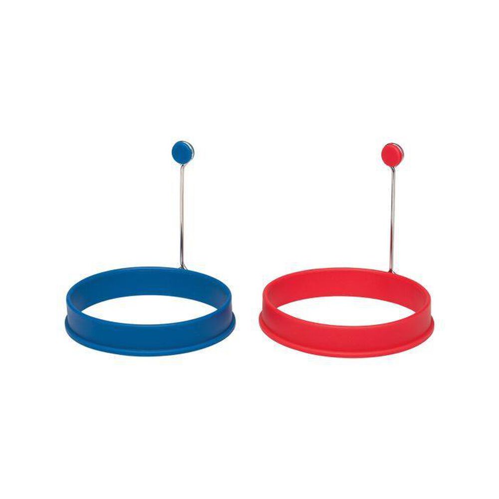 Mrs. Anderson"s Baking Egg Ring in Red and Blue (Set of 2), , large