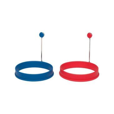 Mrs. Anderson"s Baking Egg Ring in Red and Blue (Set of 2), , large