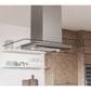 Zephyr 42" Verona Color Changing Island Mount Range Hood in Stainless Steel, , large