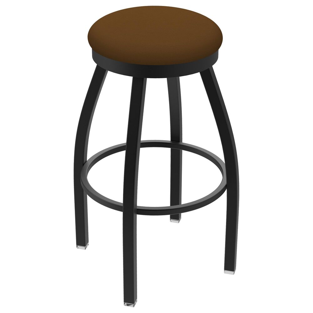 Holland Bar Stool 802 Misha 25" Swivel Counter Stool with Black Wrinkle and Canter Thatch Seat, , large