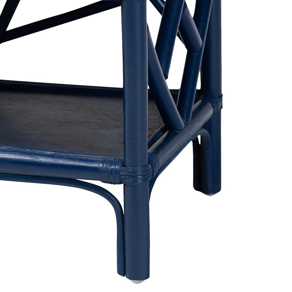 Baxton Studio Daina 1-Drawer Nightstand in Blue, , large