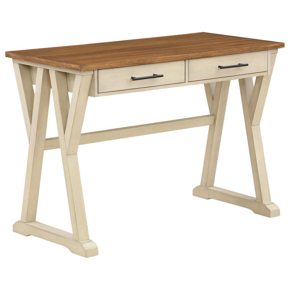 OSP Home Jericho Rustic Writing Desk in Antique White, , large