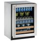 U-Line 4.9 Cu. Ft. Glass Door with Lock Beverage Center in Stainless Steel, , large