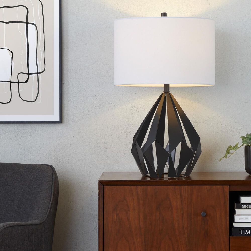 Grandview Gallery Zelma Table Lamp in Matte Black, , large