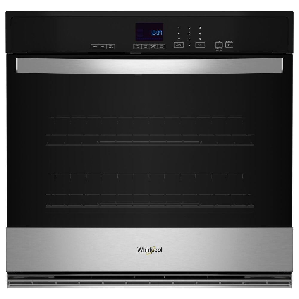 Whirlpool 30" Single Self-Cleaning Wall Oven in Stainless Steel, , large