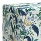 Rifle Paper Co Crafted by Cloth & Company Willie Storage Bench in Peacock Blue/White, , large