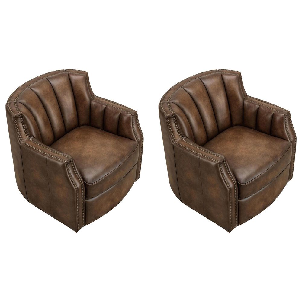 Hydeline Laredo Swivel Chair in Aged Maple (Set of 2), , large