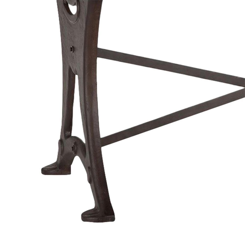 Home Trends &amp; Design Organic Forge 94&quot; Dining Table in Raw Walnut and Antique Zinc, , large